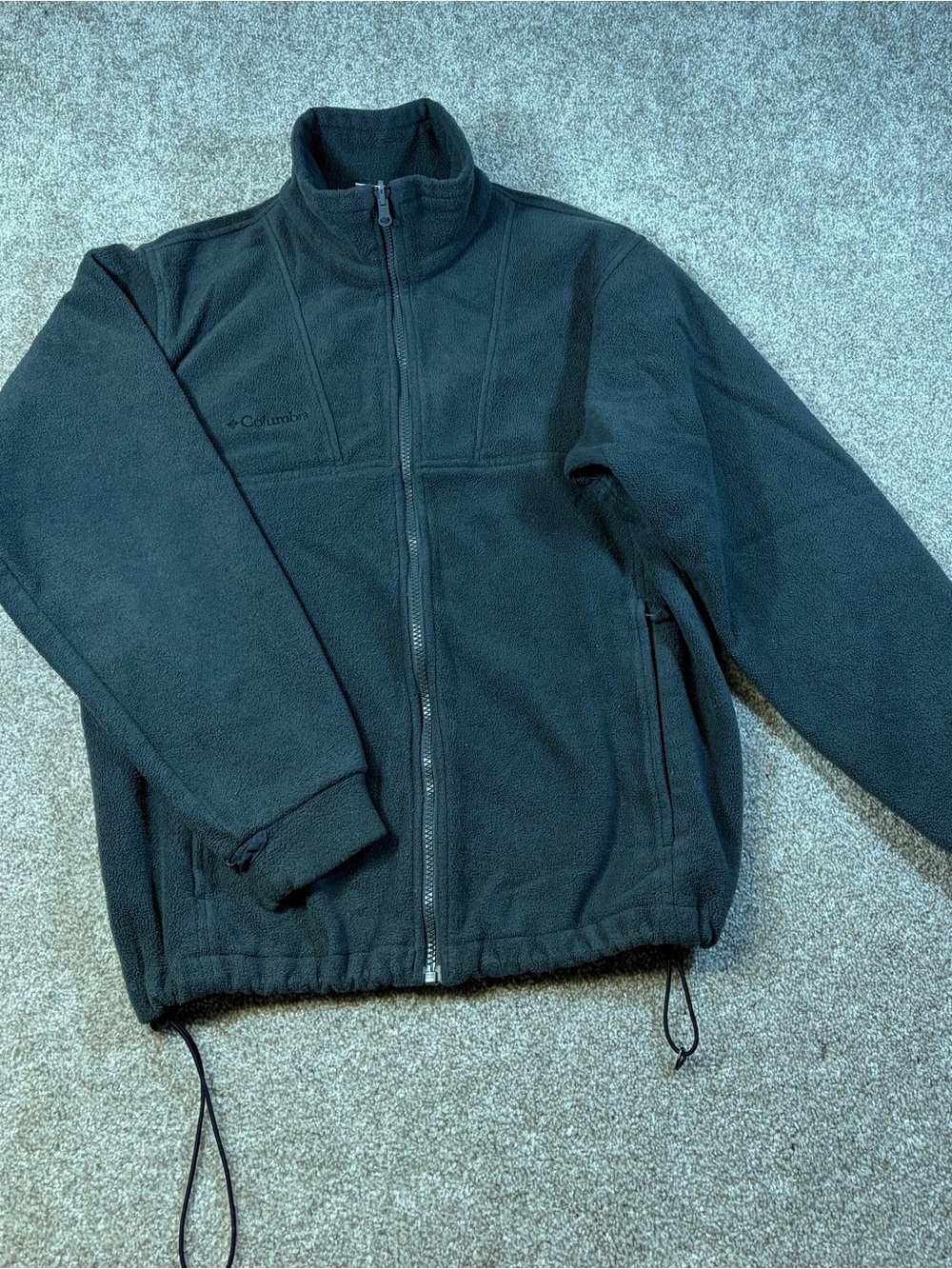 Columbia Men's Charcoal Grey Full-Zip Fleece Jacket